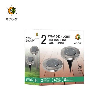 Luces de ruta solar de acero inoxidable