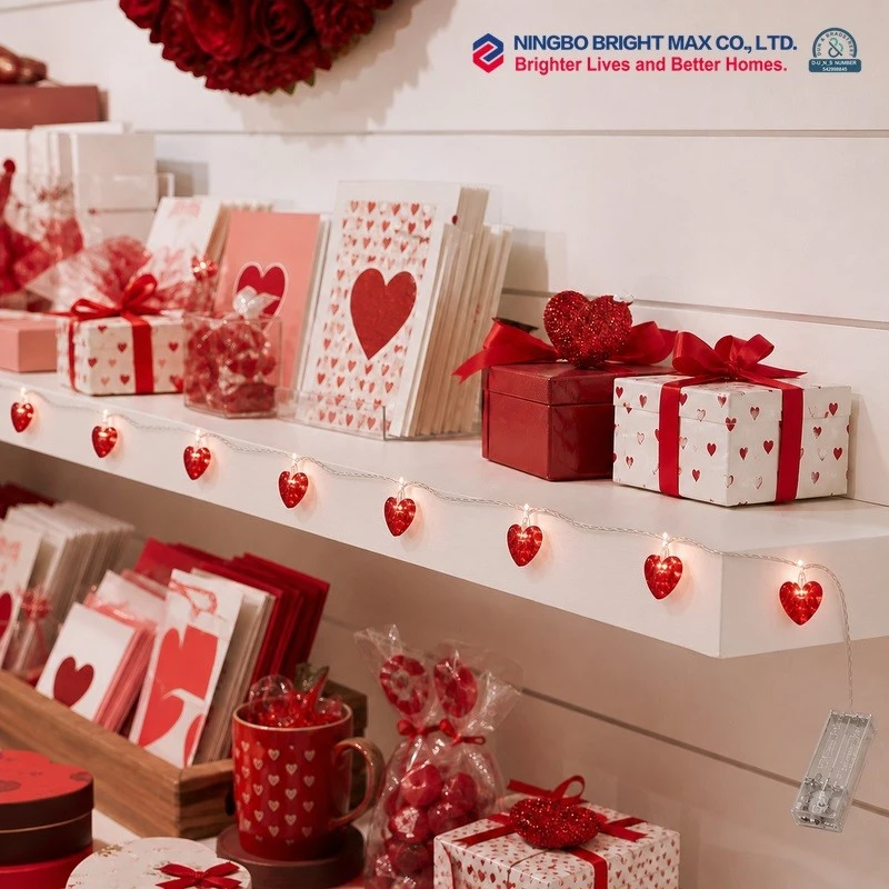 Valentines Day Heart String Lights